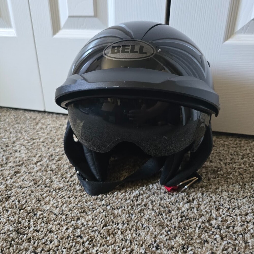 Bell Pit Boss Helmet Gloss Black Inner Sun Shield Fit Dial System Medium